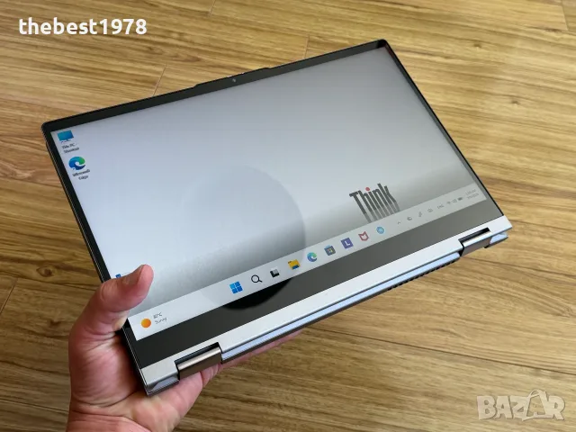 ThinkBook 14s Yoga Gen 3`Core i7-1355U/16GB RAM/512GB SSD/Гаранция/Батерия 98%/Full HD IPS, снимка 6 - Лаптопи за работа - 55961609