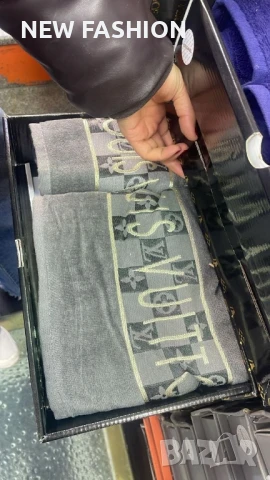 Памучни Хавлии -2бр с Кутия ✨ YVES SAINT LAURENT ✨ Calvin Klein ✨, снимка 3 - Хавлиени кърпи - 50944427