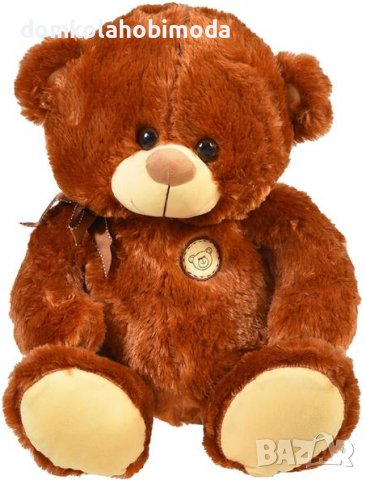 Седнало плюшено мече, 32х36х45см