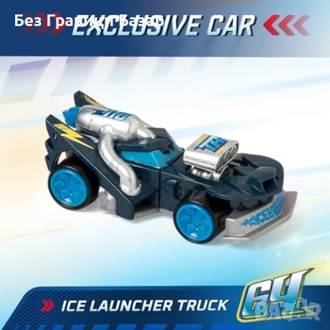 Нов Специален T-Racers Камион Ice Launcher - Създай и Стартирай деца играчка подарък, снимка 3 - Коли, камиони, мотори, писти - 44571533