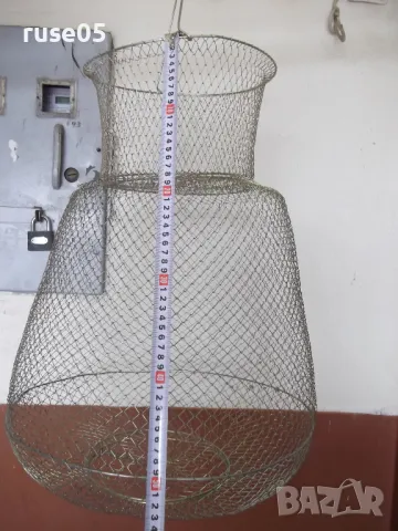 Живарник сгъваем метален рибарски нов - 1, снимка 5 - Екипировка - 50422152