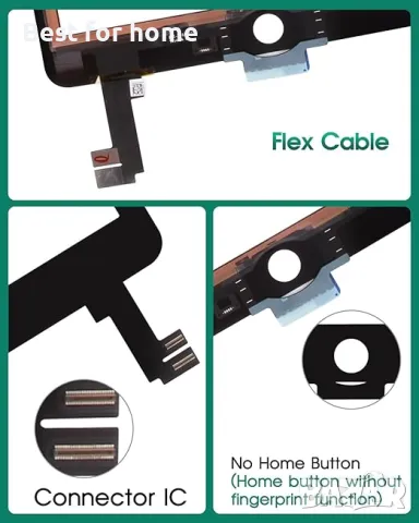  SRJTEK  Комплект за смяна на сензорен екран  за iPad Air 2, снимка 5 - Селфи стикове, аксесоари - 49941239