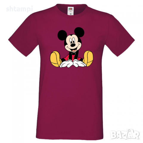 Мъжка тениска Mickey Mouse 11 Подарък,Изненада,Рожден ден, снимка 3 - Тениски - 36576603