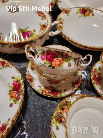 Сервиз за хранене Royal Albert,  Old County Rose , снимка 6 - Сервизи - 48952345