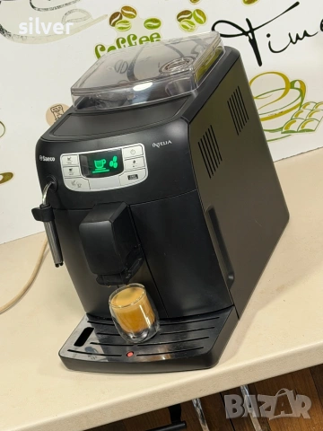 Кафемашина кафе автомат Saeco INTELİA с гаранция, снимка 2 - Кафемашини - 54156214