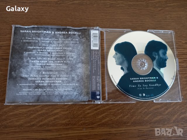 Sarah Brightman & Andrea Bocelli – Time To Say Goodbye 1996 CD Maxi-Single , снимка 3 - CD дискове - 42792724