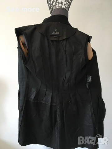 Jet Set елегантен елек естествена кожа S, снимка 8 - Елеци - 52867271