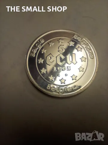 5 Екю 1993 Белгия сребро 925 рядка