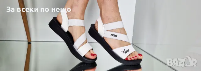 Puma Дамски Бели Сандали Пума Код P614, снимка 3 - Сандали - 50428342