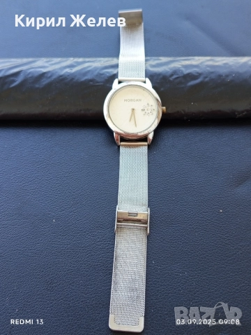 Красив стилен дизайн дамски часовник MORGAN с кристали 31865, снимка 4 - Дамски - 51587598