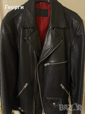 Кожено яке All Saints, размер М, естествена кожа, снимка 2 - Якета - 54246599