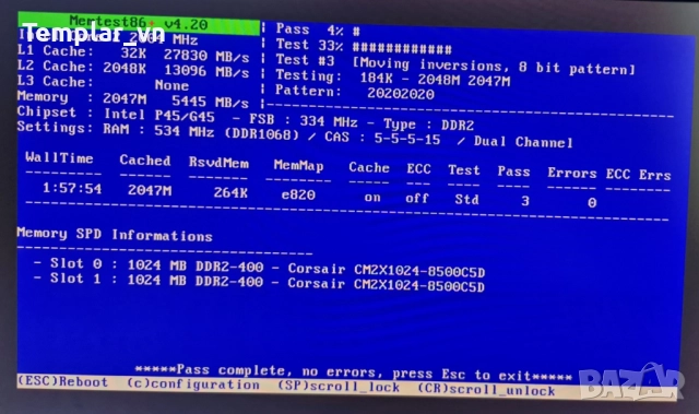 Corsair Dominator 2x1 GB DDR2 1066 PC2 8500, снимка 3 - RAM памет - 51441422