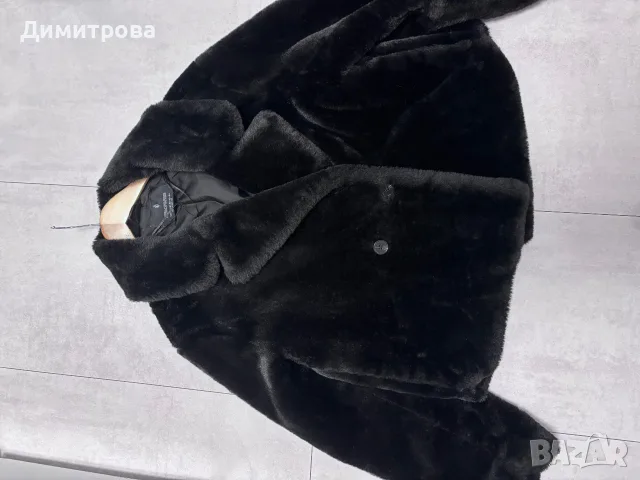 Дамско черно яке Stradivarius размер Xs-S, снимка 4 - Якета - 56061461