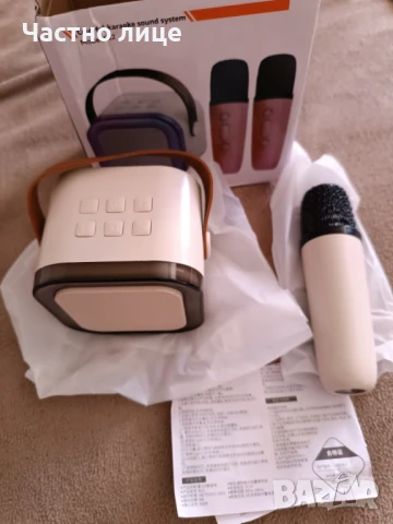 Караоке колонка+микрофон, снимка 4 - Тонколони - 51377815