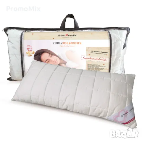 Възглавница с пълнеж вълна Zirben Familie 1290 40 x 80 Антибактериална хипоалергенна възглавница, снимка 4 - Възглавници - 47444298