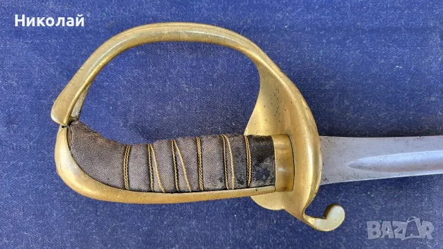 Швеция подофицерска морска сабя модел 1876г., снимка 3 - Антикварни и старинни предмети - 50304912