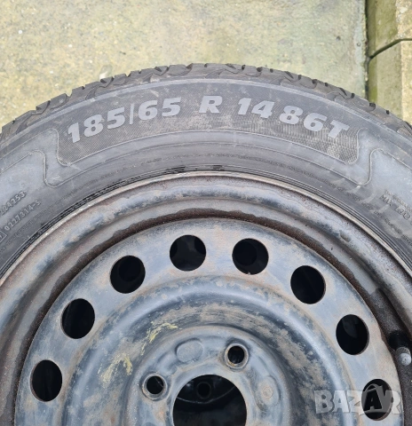 4 бр. Летни гуми 185/65 R14 със ригинални джанти (4х100) VW, Opel, Renault,, снимка 3 - Гуми и джанти - 54092517