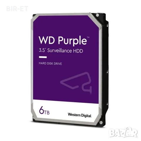 Хард диск WD Purple 6TB HDD за камери 