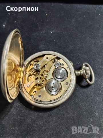 Швейцарски джобен часовник 1925г. - Класика в жанра - ПРОМОЦИЯ, снимка 8 - Джобни - 49241450