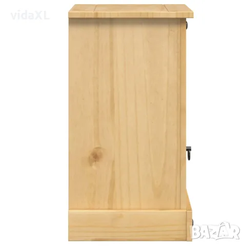 vidaXL Нощно шкафче Corona, 45x35x64 см, бор масив, снимка 5 - Шкафове - 56147402