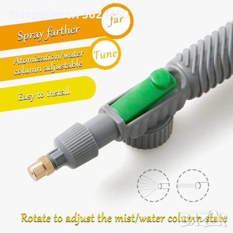 Пулверизатор за бутилка за пръскане и поливане на растения, снимка 10 - Други стоки за дома - 40326566