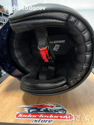 Чопър скутер мото каска BOGOTTO ZEUS Carbon ,М 57-58см, тегло 900гр., снимка 6 - Аксесоари и консумативи - 51924543