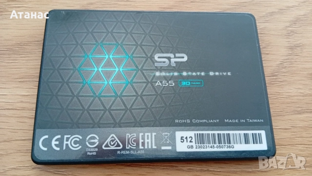 SSD Silicon Power A55 512GB 100% health и др.