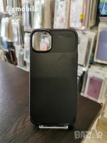 Apple iPhone 14 Plus Carbon Fiber силиконов Калъф / Кейс, снимка 1