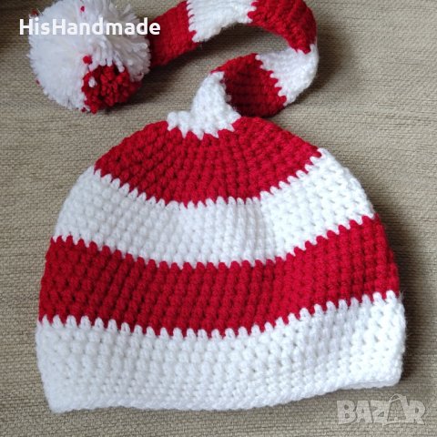 Ръчно плетени детски шапки от мека еко прежда, снимка 6 - Шапки, шалове и ръкавици - 38072222