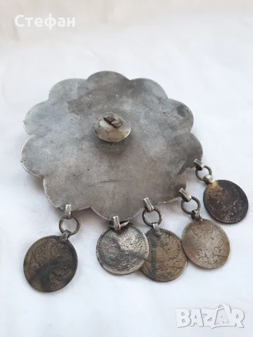 Стар сребърен накит с монети, снимка 5 - Антикварни и старинни предмети - 47860041