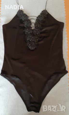 Боди от плюш, кадифе, снимка 4 - Корсети, бюстиета, топове - 30348934