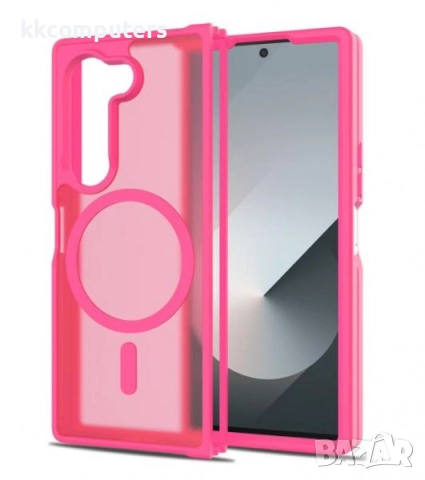 Калъф силикон мат MagSafe / Цикламен / за Samsung Z Fold 6 Баркод : 3132989