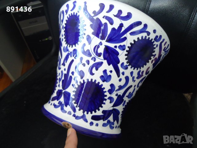 Стара оригинална италианска саксия или ваза  FABBRI, снимка 6 - Вази - 30290238