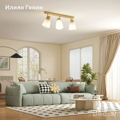 LED таванна лампа HOMCOM, 40W, снимка 10 - Лампи за таван - 56149087