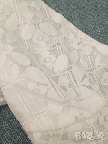 Бяла дантелена рокля уникална, снимка 10 - Рокли - 39882051