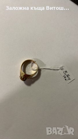 Златен пръстен с камък 14к / 5.16 гр., снимка 2 - Пръстени - 42853891