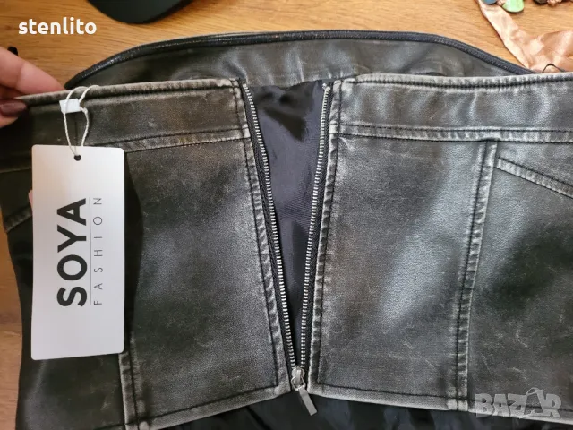 Ново кожено бюстие промо цена 13,90 лв.!🎁🎄🎀, снимка 8 - Корсети, бюстиета, топове - 48462732