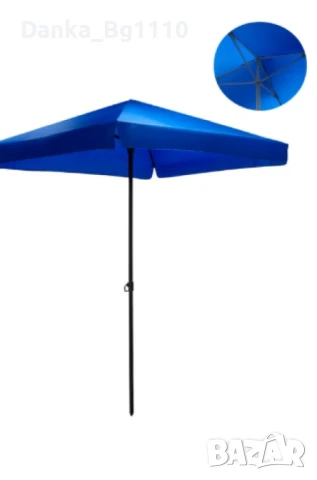 Квадратен градински чадър, снимка 2 - Градински мебели, декорация  - 50808892