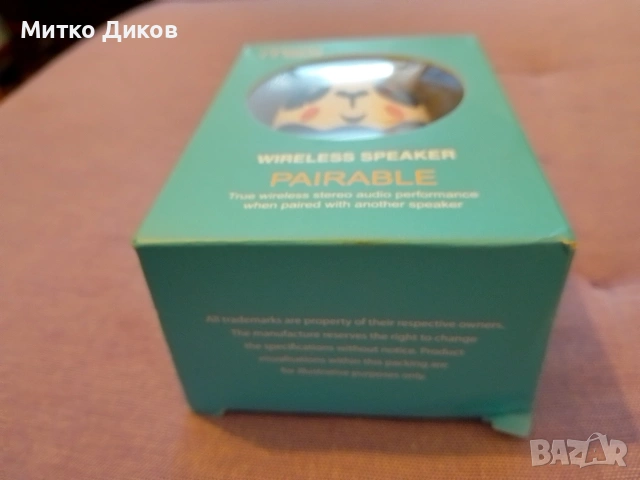 мини безжична Bluetooth тонколона с дизайн на панда. Нова, снимка 4 - Тонколони - 53903699