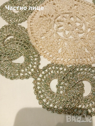 НОВО. Ръчно плетиво, карета плетени на една кука, снимка 6 - Декорация за дома - 53055908