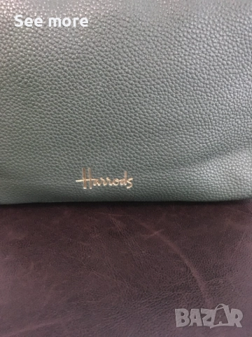 HARRODS  несесер естествена кожа, снимка 2 - Портфейли, портмонета - 52077116