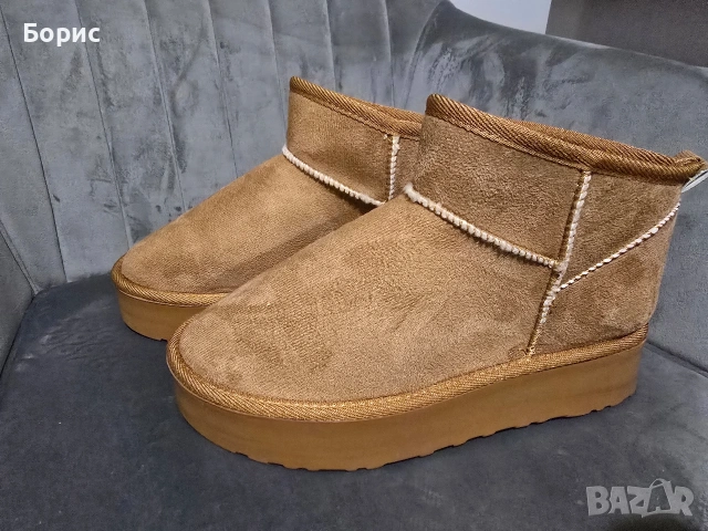 Ниски зимни ботуши, снимка 2 - Дамски ботуши - 53906021