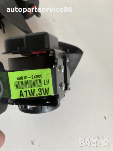 Предпазен колан за задна лява седалка за KIA Soul 1.6 CRDi (2011) 89810-2K000, снимка 2 - Части - 53334880