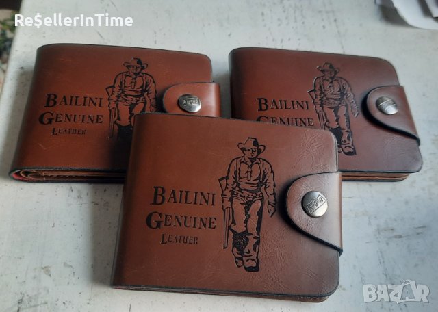 Ново мъжко портмоне bailini genuine leather