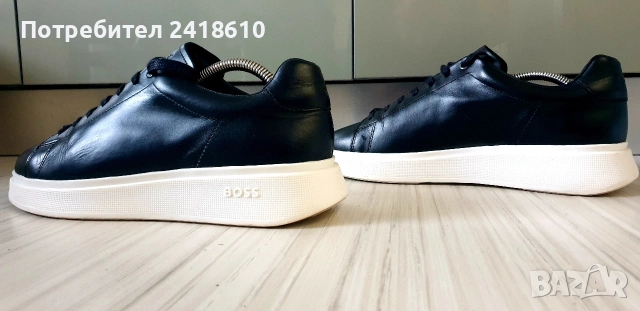 Hugo Boss Leather Mens Size 41/26см ОРИГИНАЛ! Мъжки спортно - елегантни обувки естествена кожа!, снимка 11 - Кецове - 53736506
