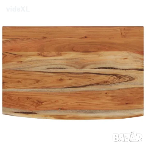 vidaXL Стенен рафт, 60x40x3,8 см, правоъгълен, масив акация, жив ръб