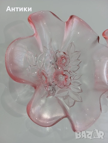 Кристална двойна купа , снимка 5 - Прибори за хранене, готвене и сервиране - 52627525