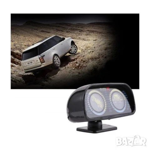 Светещ автомобилен наклономер 12V за офроуд