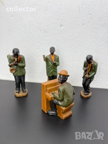 Комплект от керамични джаз музиканти. №7456