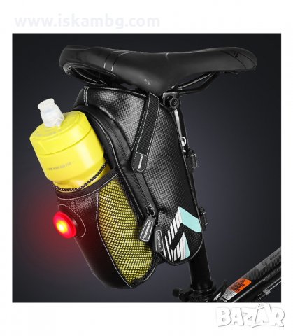 ЧАНТА ЗА ПОД СЕДАЛКАТА НА ВЕЛОСИПЕД СЪС СТОП - код 2148, снимка 5 - Аксесоари за велосипеди - 33948658